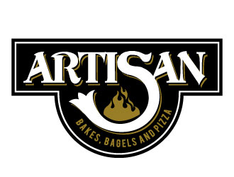 Artisan Bakes, Bagels and Pizza logo design by REDCROW