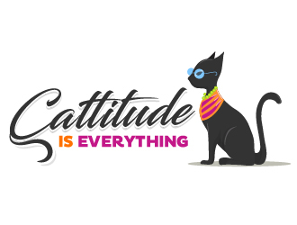 Cattitude is Everything logo design by Loregraphic