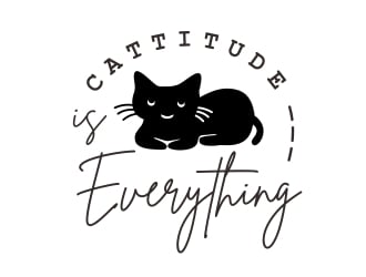 Cattitude is Everything logo design by aura