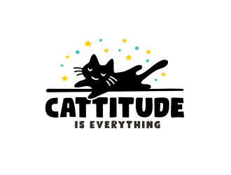 Cattitude is Everything logo design by aura
