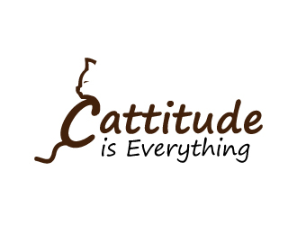 Cattitude is Everything logo design by drifelm