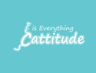 Cattitude is Everything logo design by drifelm