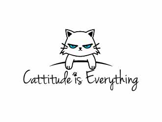 Cattitude is Everything logo design by usef44