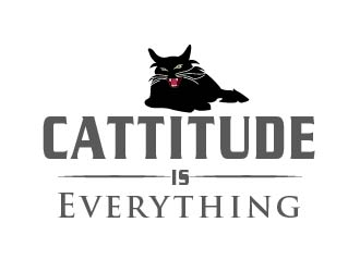 Cattitude is Everything logo design by Suvendu