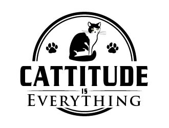 Cattitude is Everything logo design by Suvendu