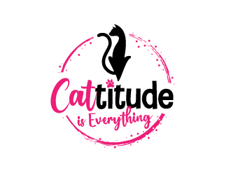 Cattitude is Everything logo design by jaize