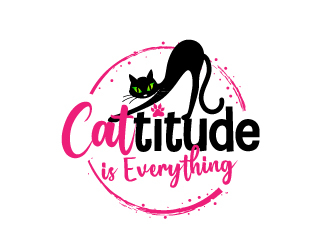 Cattitude is Everything logo design by jaize