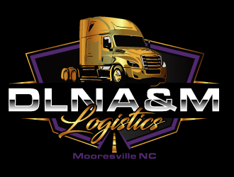 DLNA&M LOGISTICS  logo design by AamirKhan