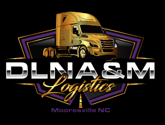 DLNA&M LOGISTICS  logo design by AamirKhan