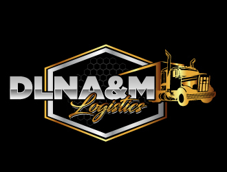 DLNA&M LOGISTICS  logo design by AamirKhan