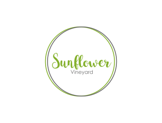 Sunflower Vineyard logo design by mbah_ju