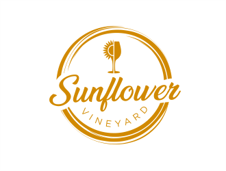 Sunflower Vineyard logo design by MagnetDesign