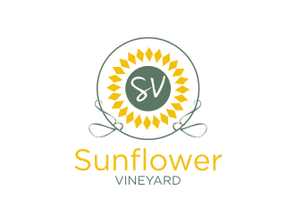 Sunflower Vineyard logo design by cintya