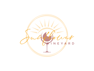 Sunflower Vineyard logo design by RIANW