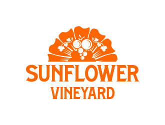 Sunflower Vineyard logo design by cikiyunn