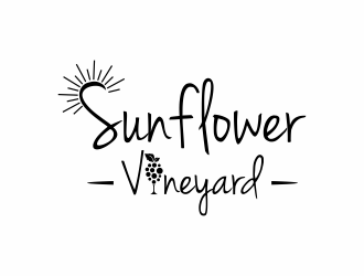 Sunflower Vineyard logo design by christabel