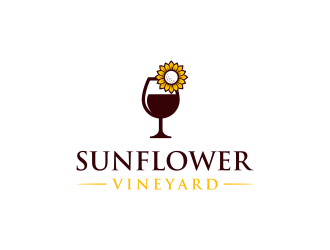 Sunflower Vineyard logo design by funsdesigns
