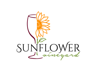 Sunflower Vineyard logo design by ingepro