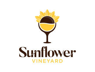 Sunflower Vineyard logo design by brandshark