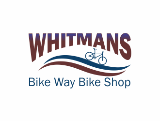 Whitmans Bike Way Bike Shop logo design by up2date