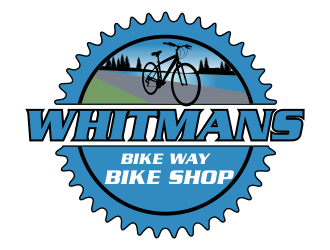 Whitmans Bike Way Bike Shop logo design by Kruger