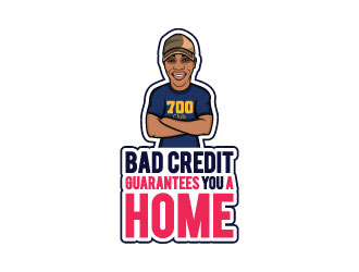 Bad Credit Guarantees You A Home logo design by Webphixo