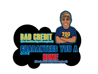 Bad Credit Guarantees You A Home logo design by chumberarto