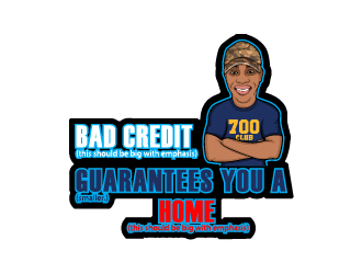 Bad Credit Guarantees You A Home logo design by chumberarto