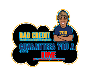 Bad Credit Guarantees You A Home logo design by chumberarto