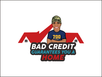 Bad Credit Guarantees You A Home logo design by Pencilart