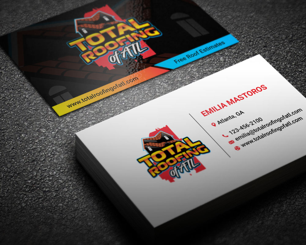 Total Roofing of ATL  logo design by Boomstudioz