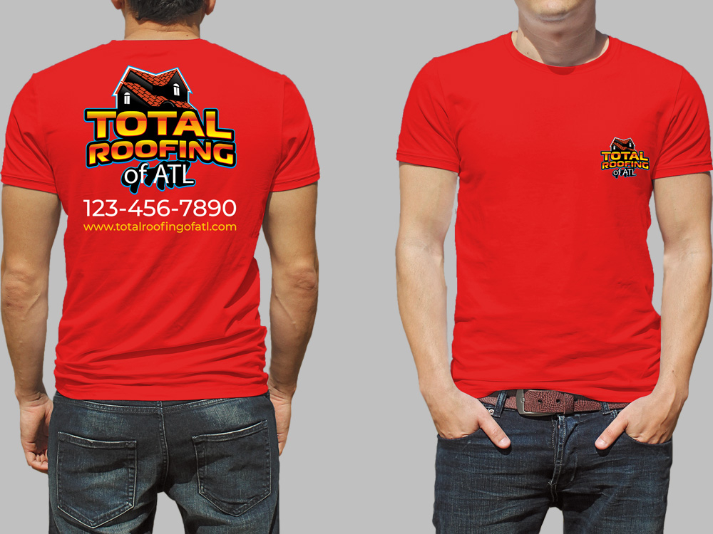 Total Roofing of ATL  logo design by Gelotine