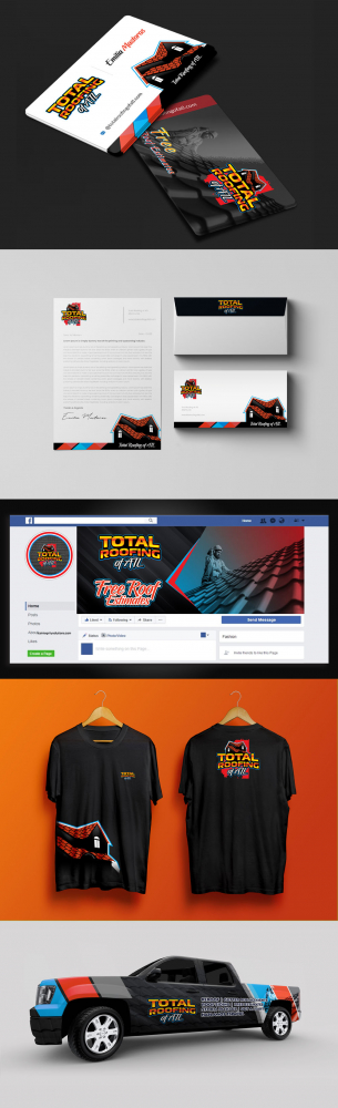 Total Roofing of ATL  logo design by DreamLogoDesign