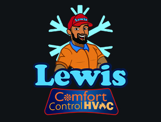 Lewis Comfort Control HVAC logo design by Htz_Creative