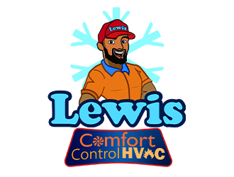 Lewis Comfort Control HVAC logo design by Htz_Creative