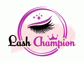 Lash Champion logo design by Bananalicious