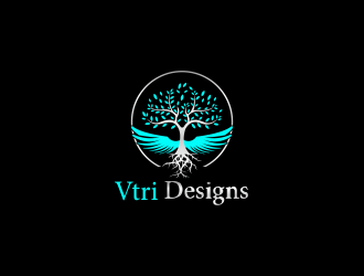 Vtri Designs logo design by luckyprasetyo