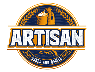 Artisan Bakes, Bagels and Pizza logo design by megalogos