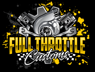 Full Throttle Customs logo design by AamirKhan