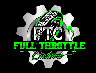 Full Throttle Customs logo design by Suvendu
