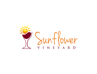 Sunflower Vineyard logo design by GassPoll