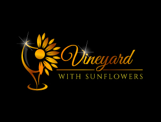 Sunflower Vineyard logo design by Suvendu