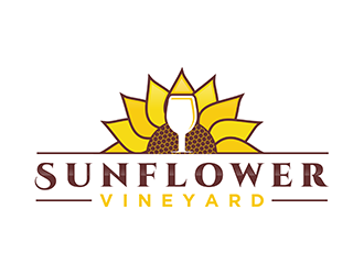 Sunflower Vineyard logo design by ndaru
