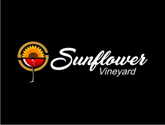 Sunflower Vineyard logo design by sengkuni08