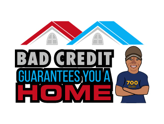 Bad Credit Guarantees You A Home logo design by pilKB
