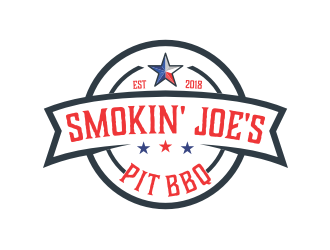 Smokin Joes Pit BBQ logo design by Garmos