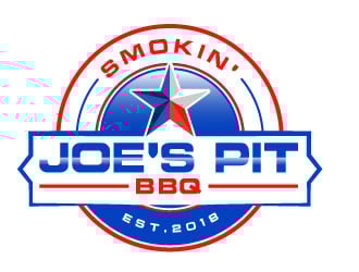 Smokin Joes Pit BBQ logo design by aryamaity