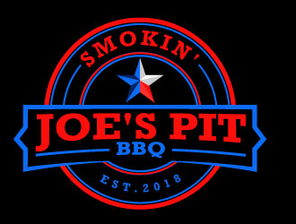 Smokin Joes Pit BBQ logo design by aryamaity