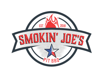 Smokin Joes Pit BBQ logo design by Garmos