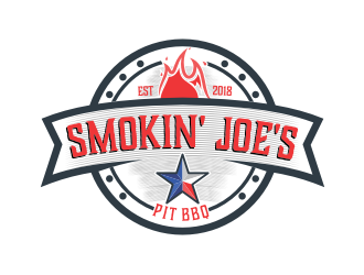 Smokin Joes Pit BBQ logo design by Garmos